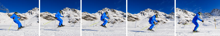 Balance training skiing Verbier