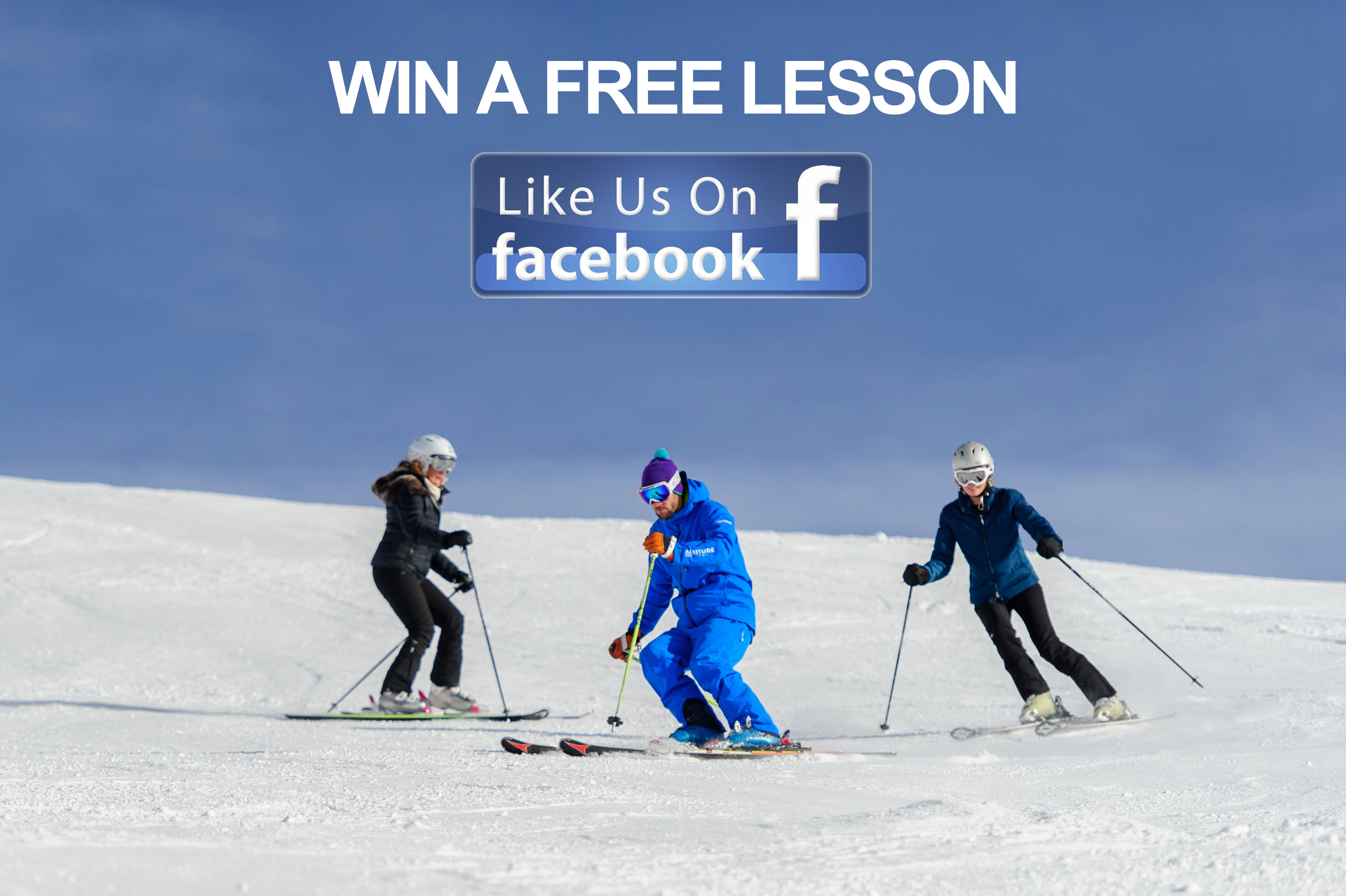 win a free ski or snowboard lesson